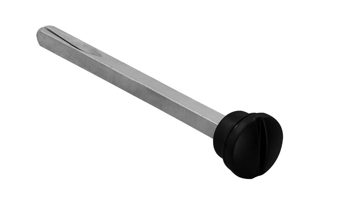 Четырехгранник LUX-SPINDLE-WC 110 NERO-ST 110мм с кнопкой, цвет черный soft-touch