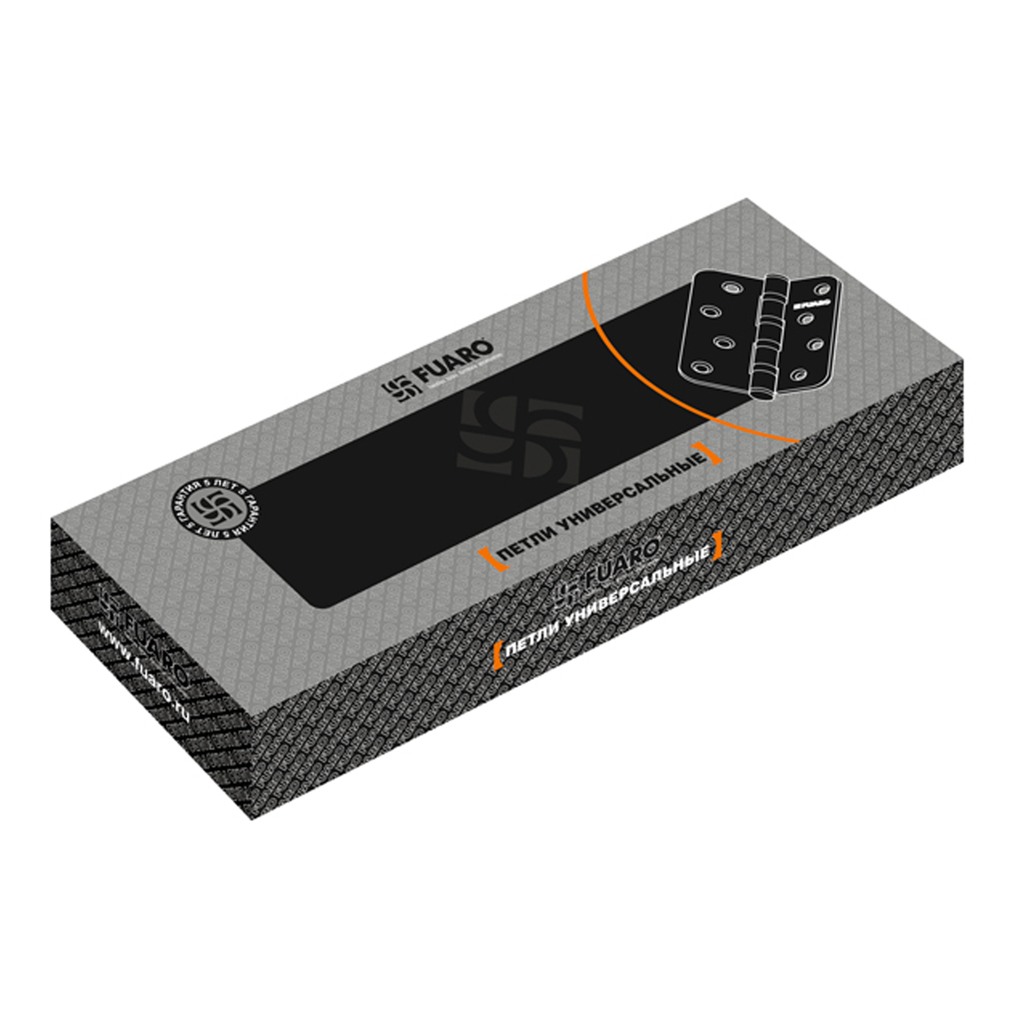 Петля Fuaro (Фуаро) универсальная IN4400U-R10 SN (4BB-R10 100x75x2,5) мат. никель - Вид 3