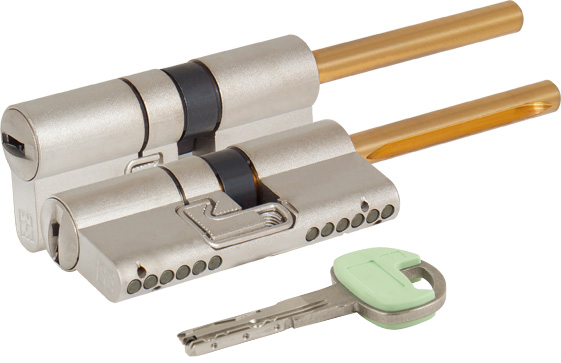 Цилиндровый механизм Mottura (Моттура) под вертушку (дл. шток) C48P413101C5 (72 мм/36+10+26), МАТ.НИКЕЛЬ