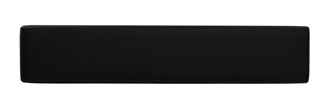 Ручка дверная SHUTTLE NERO-ST цвет черный soft-touch, ЦАМ - Вид 2