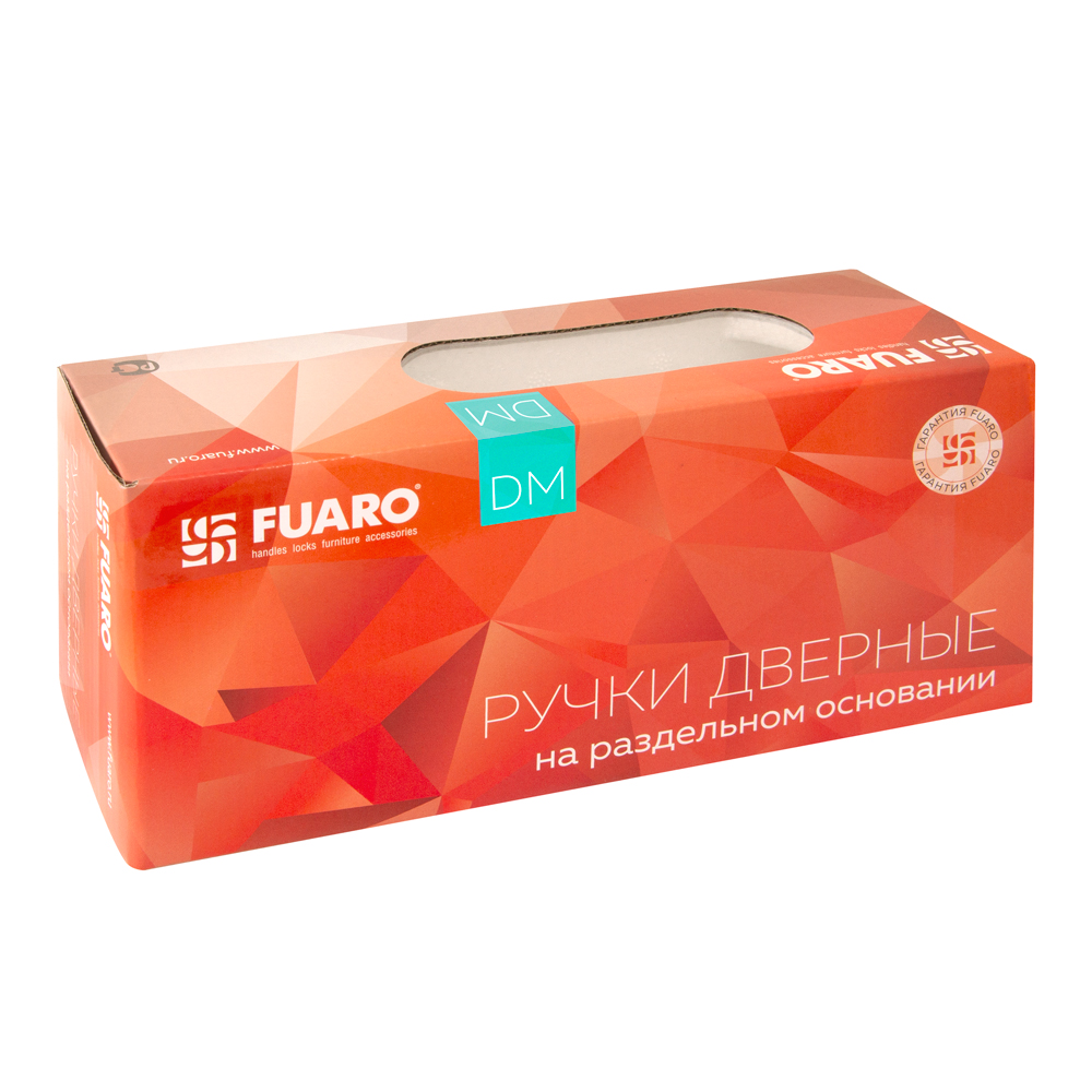 Ручка Fuaro (Фуаро) раздельная K.DM51.FLASH (FLASH DM) CP/WH-19 хром/белый - Вид 3