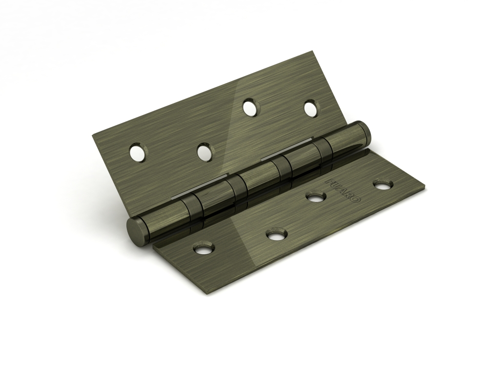 Петля Fuaro (Фуаро) универсальная IN4400U-BL AB (4BB/BL 100x75x2,5) бронза БЛИСТЕР