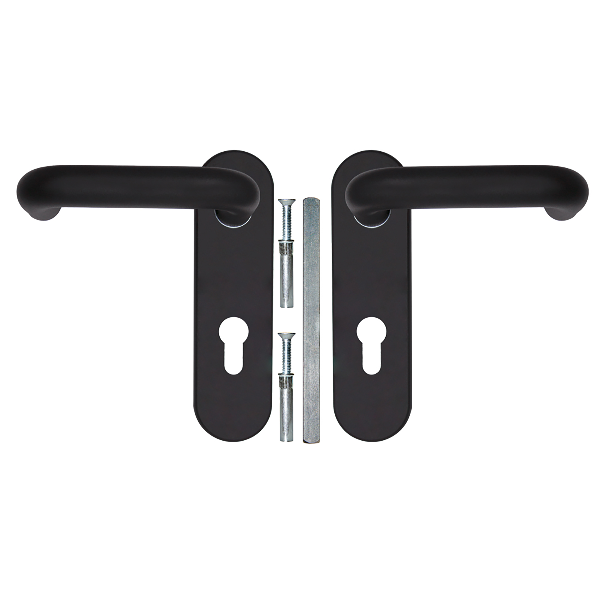 Ручка Fuaro (Фуаро) дверная FP.DH172.0433 NE (DH-0433 NE) (9x140) с пружиной BL-24 черный - Вид 4