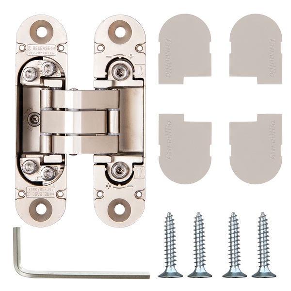 Петля Armadillo (Армадилло) скрытой установки U3D4000 SN (9540UN3D) мат. никель - Вид 4