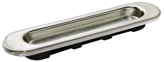 Ручка для раздвижных дверей MHS150 SN, цвет белый никель, ЦАМ