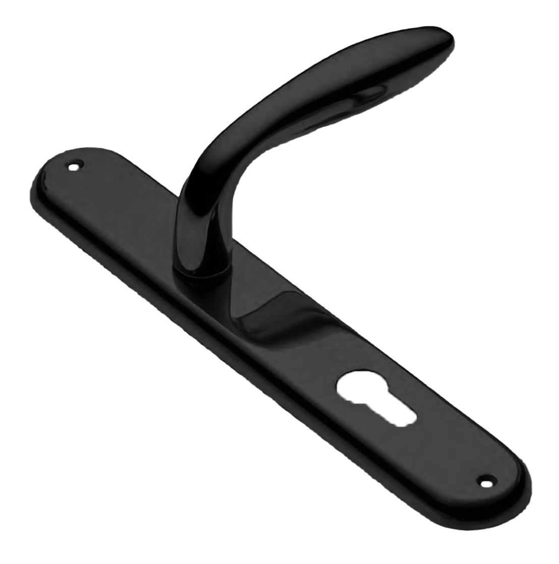 Ручка дверная AIR PL NERO-ST на планке цвет черный soft touch