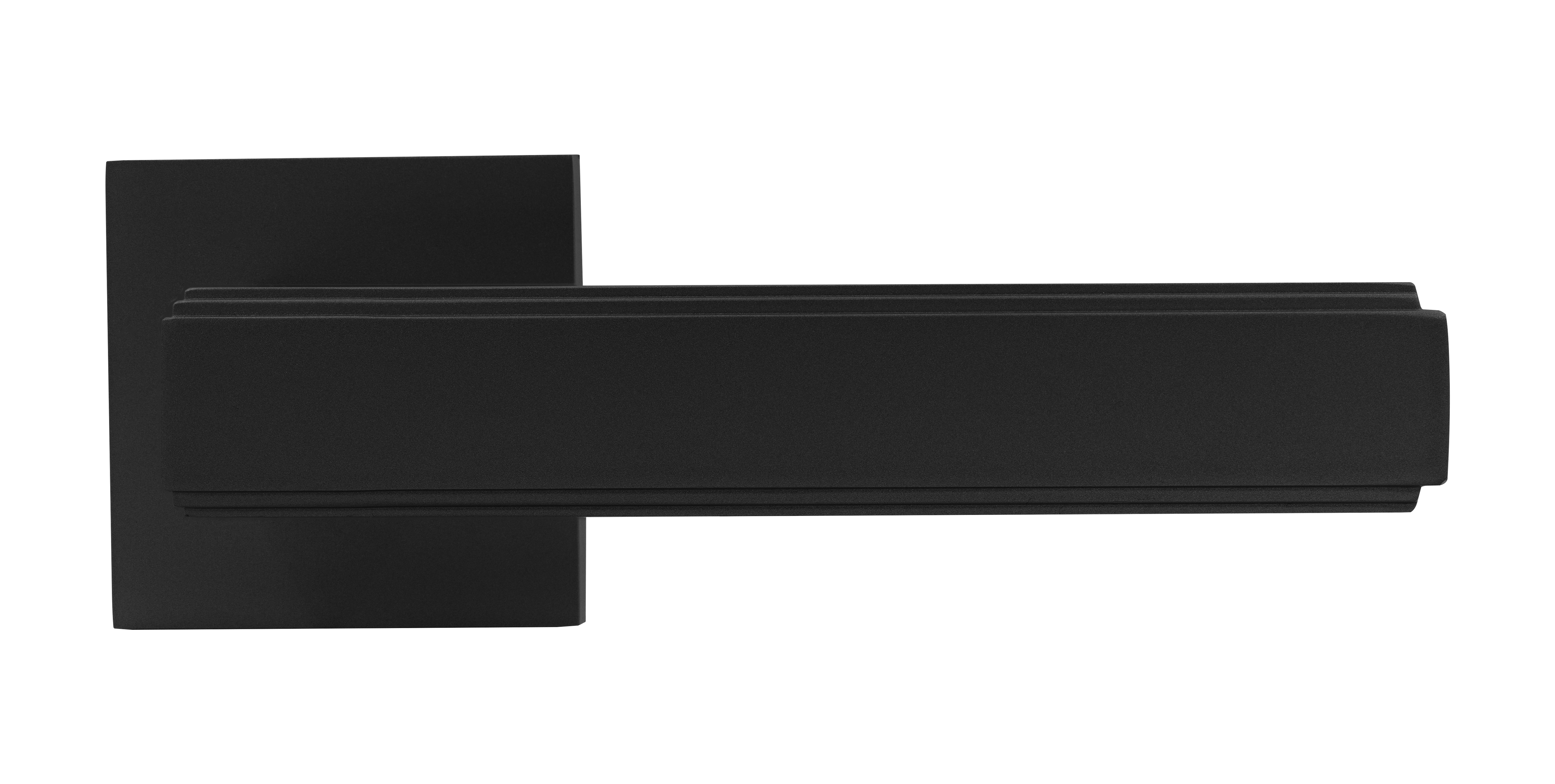 Ручка дверная STEPS S8 NOP на квадратной розетке, цвет черный, ЦАМ - Вид 2