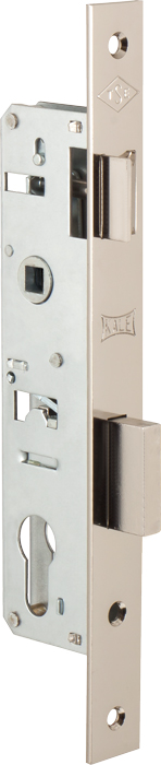 Корпус Kale kilit (Кале килит) узкопрофильного замка с защёлкой 153 (30 mm) w/b (никель)