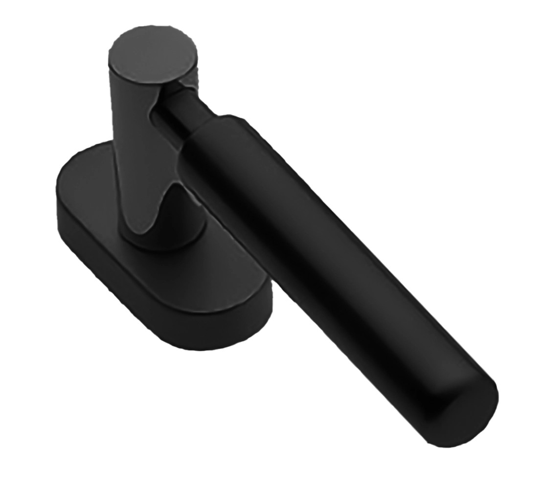 Ручка дверная CLOUD W1 NERO-ST оконная с 4-х позицион. механизмом цвет черный soft touch