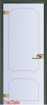 Белая стеклянная дверь Стеклянная дверь GlasLine GL-41