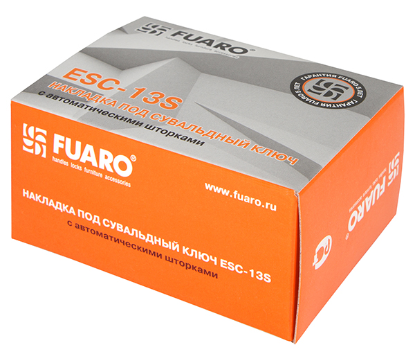 Накладка Fuaro (Фуаро) на сувальдный замок ESC.S-auto/CRE/OV.13 (ESC-13S) с автомат. шторками CP хром - Вид 4