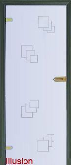 Стеклянная дверь Illusion модель 7