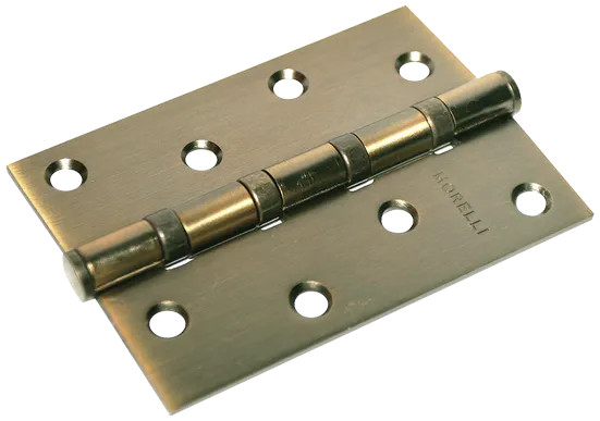 Петля карточная стальная MS 100X70X2.5-4BB COF универсальная, врезная на круглой оси, вес полотна до 40 кг, цвет кофе
