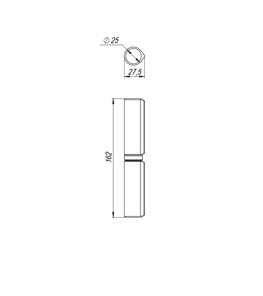 Петля приварная D25x160S - Вид 2