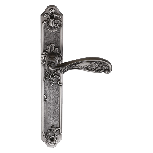 Ручка межкомнатная FLOR BL.SILVER