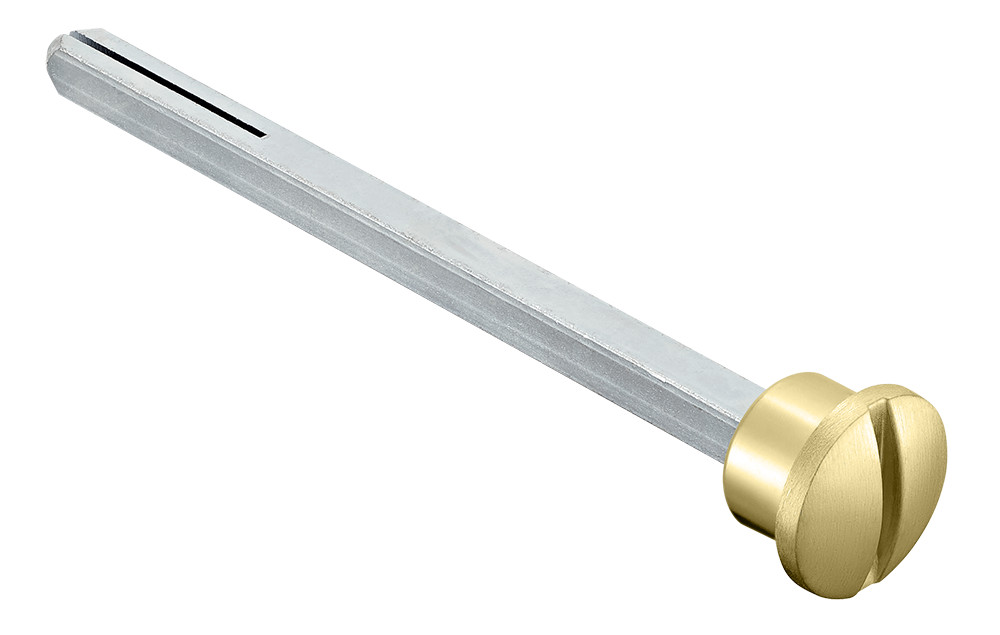 Четырехгранник LUX-SPINDLE-WC 110 OSA 110мм с кнопкой, цвет матовое золото