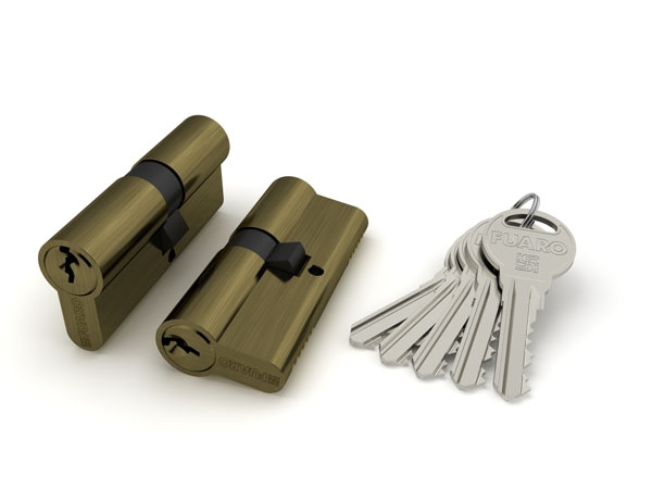 Цилиндровый Fuaro (Фуаро) механизм R300/70 mm-BL (30+10+30) AB бронза 5 кл. БЛИСТЕР