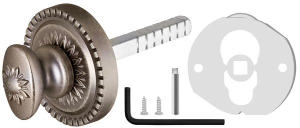 Ручка Armadillo (Армадилло) поворотная BKW8.R.CL55 (BKW8/CL) AS-9 античное серебро - Вид 4
