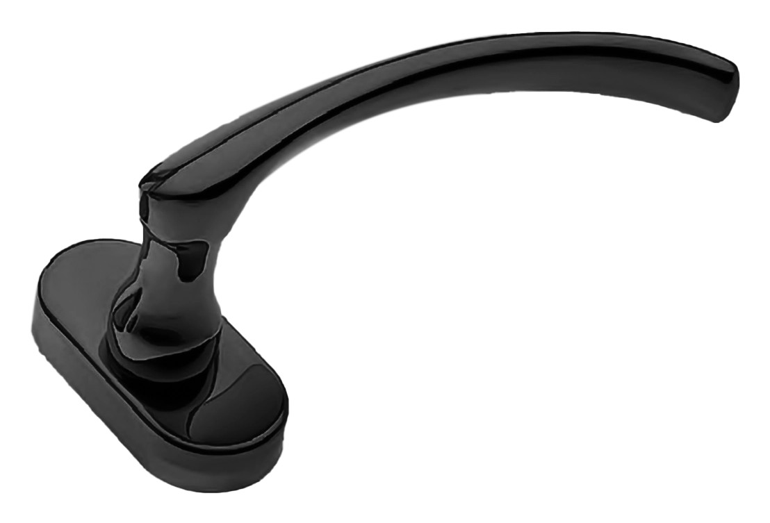 Ручка дверная ARCH W1 NERO-ST оконная с 4-х позицион. механизмом цвет черный soft touch
