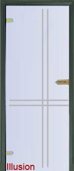Стеклянная дверь Illusion модель 1