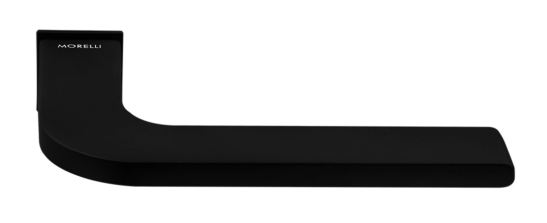 Ручка дверная SPUTNIK-SM NERO-ST с невидимой квадратной розеткой, цвет черный soft-touch, ЦАМ
