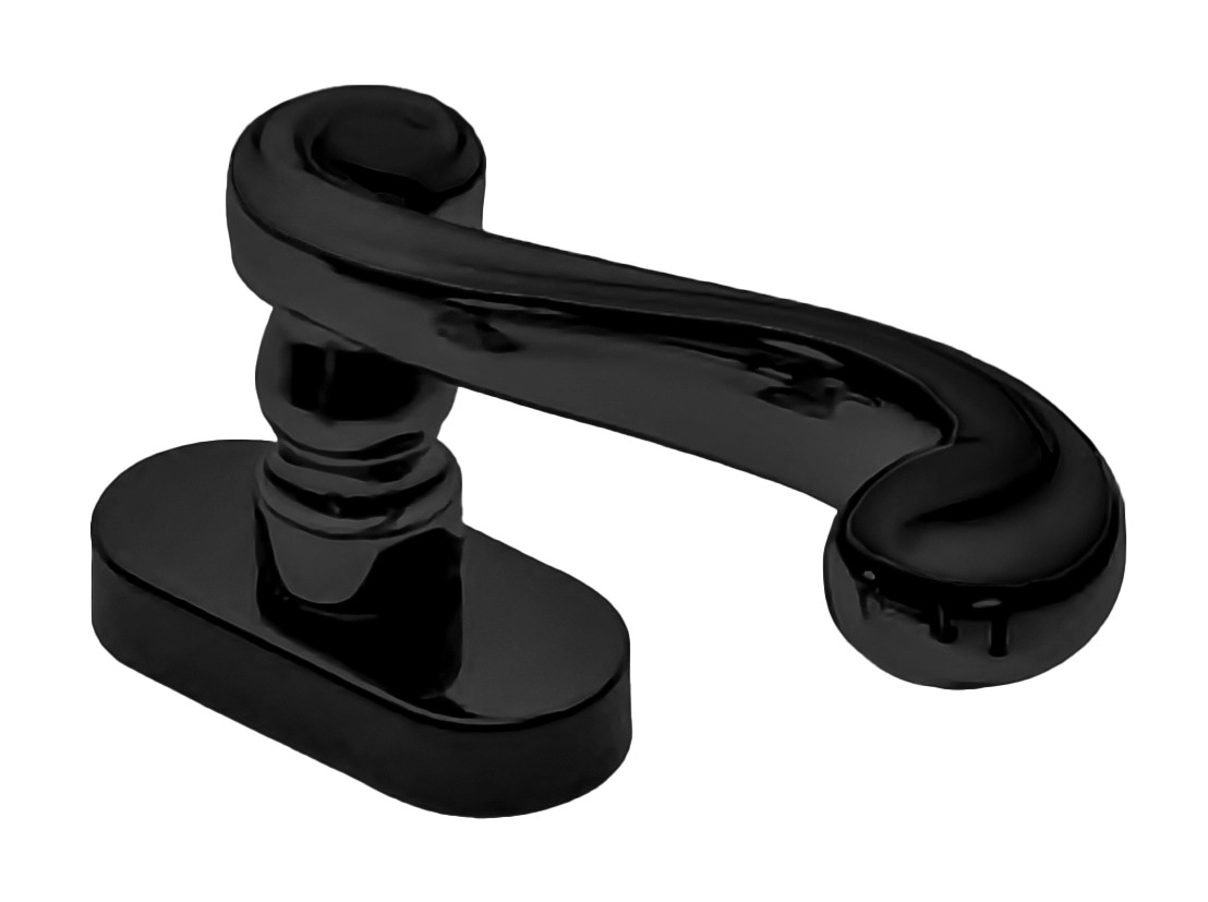 Ручка дверная PLAZA W1 NERO-ST оконная с 4-х позицион. механизмом цвет черный soft touch
