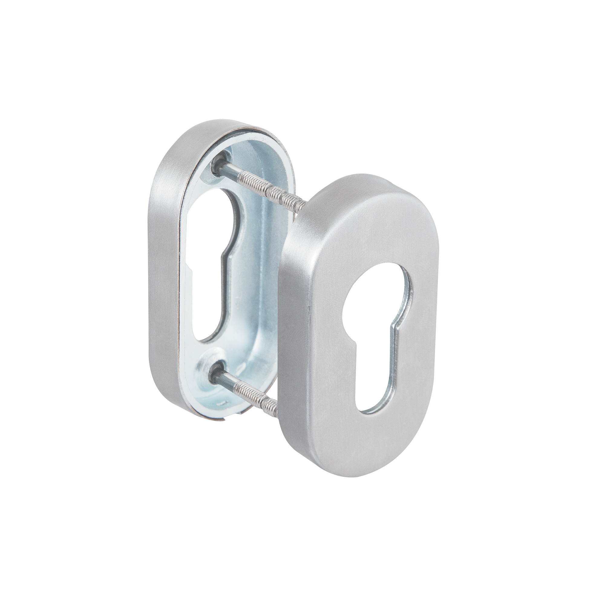 Накладка Fuaro (Фуаро) под цилиндр ET.R.DSS201-02P (DSS-02P-ET) INOX 201 (овальное основание)
