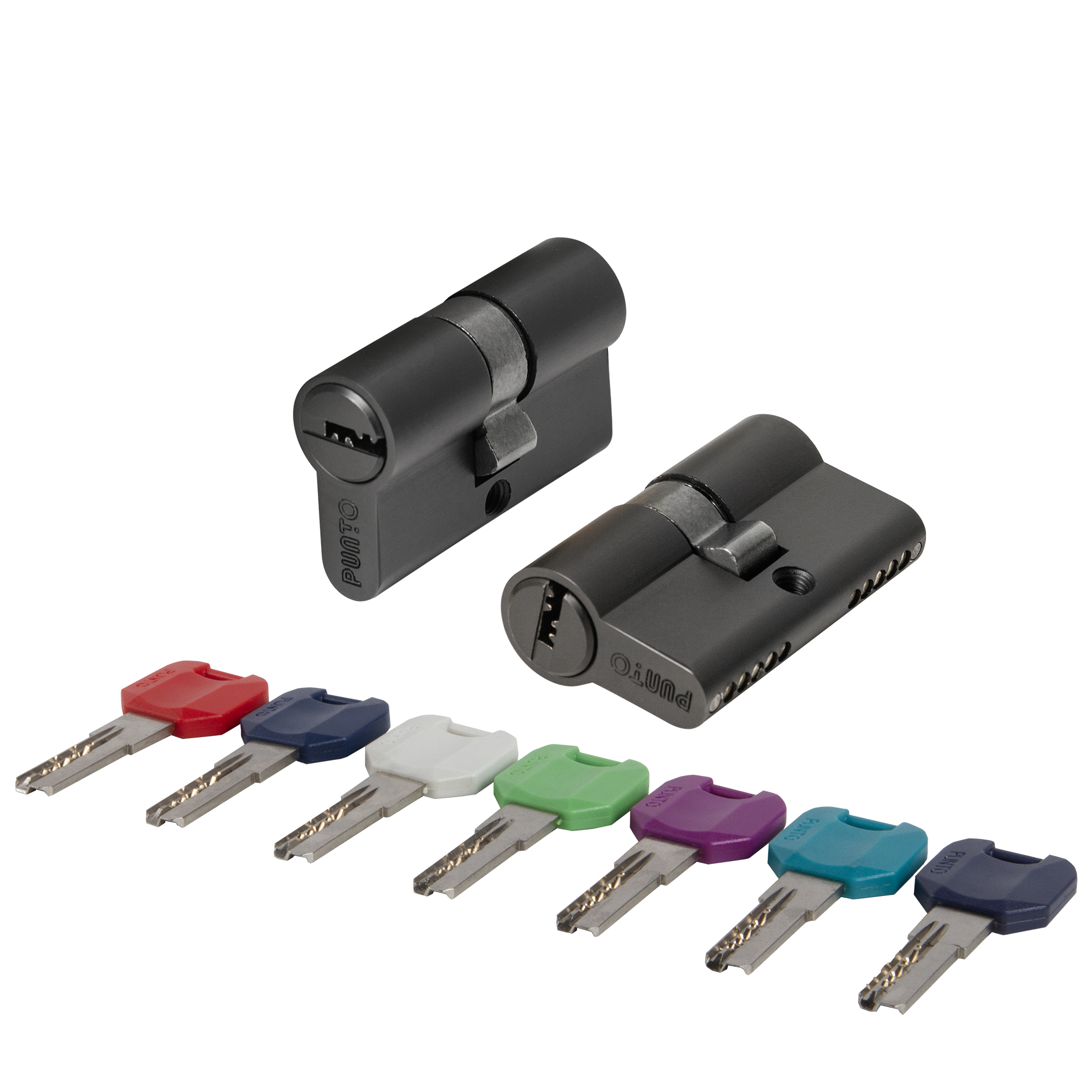 Цилиндровый Punto (Пунто) механизм MaxPro7000Key 52mm (21+10+21) BL черный 7key