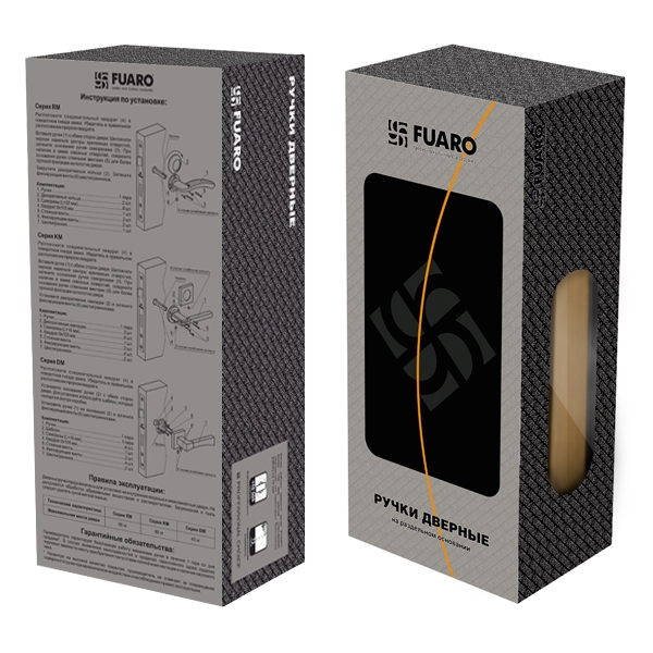 Ручка Fuaro (Фуаро) раздельная ENIGMA RM/HD SN/CP-3 матовый никель/хром - Вид 3
