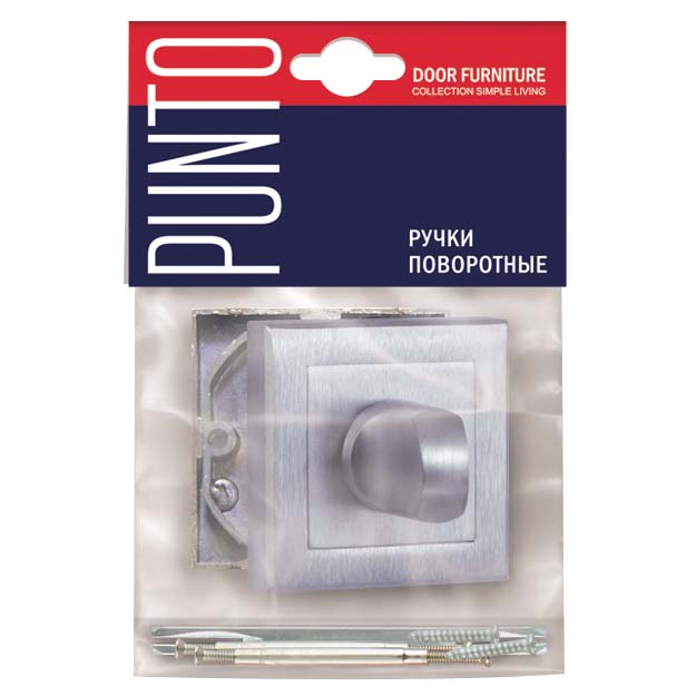 Ручка Punto (Пунто) поворотная BK6.K.QL52 (BK6 QL) SSC-16 сатинированный хром - Вид 3