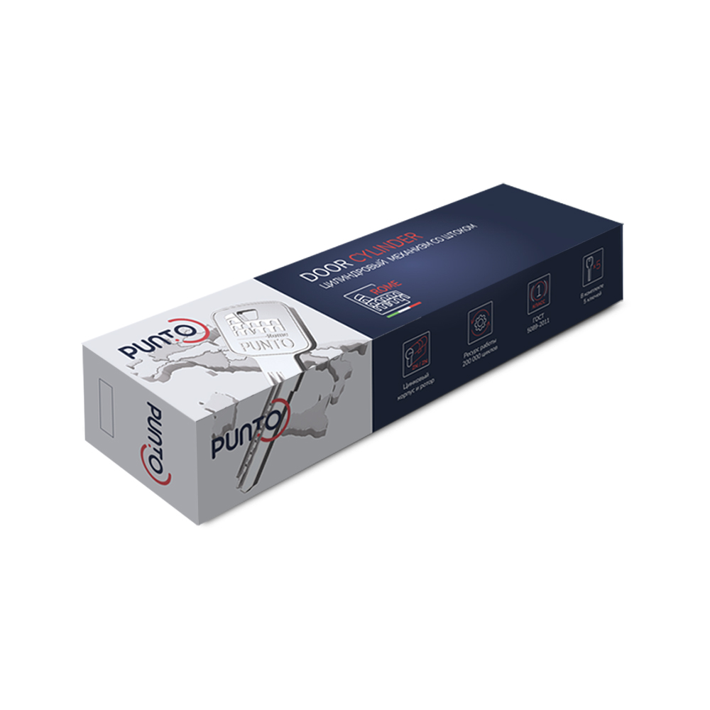 Цилиндровый Punto (Пунто) механизм Z3002Knob110(50+10+50) с вертушкой CP хром - Вид 3