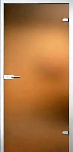 Стеклянная дверь Сатин Бронза Матовая