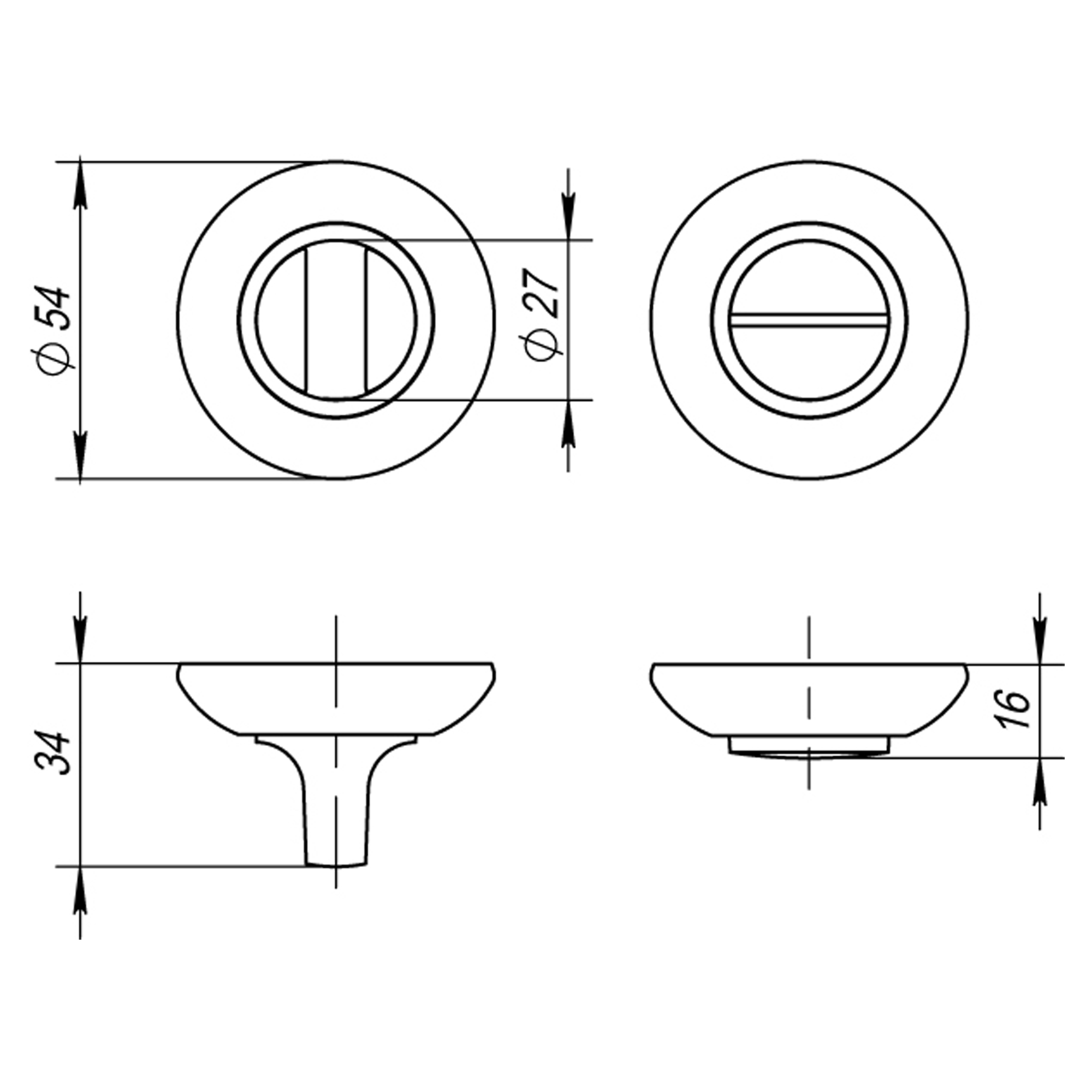Ручка Fuaro (Фуаро) поворотная BK6.R.RM54 (BK6 RM) ABG-6 зелёная бронза - Вид 2