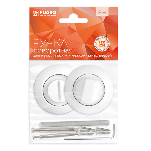Ручка Fuaro (Фуаро) поворотная BK6.R.RM54 (BK6 RM) WH-19 белый - Вид 2