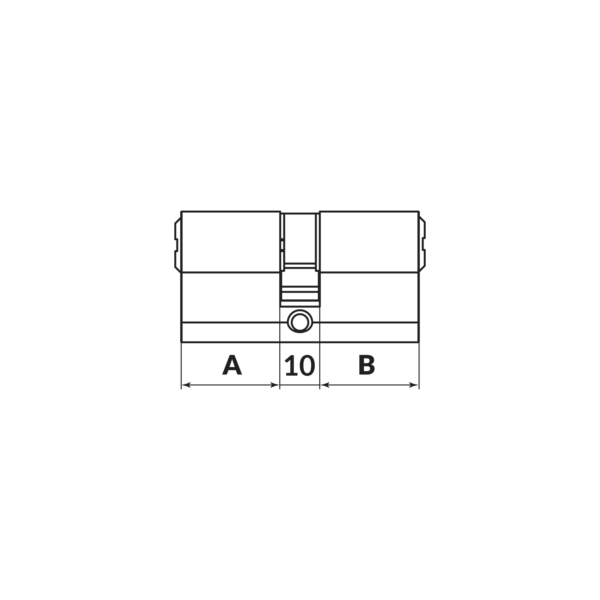 Цилиндровый Punto (Пунто) механизм MaxPro7000Key 52mm (21+10+21) CP хром 7key - Вид 2