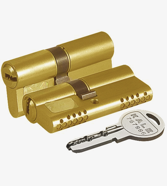 Цилиндровый Kale kilit (Кале килит) механизм 164 OBS SNE/90 (35+10+45) mm латунь 5 кл.