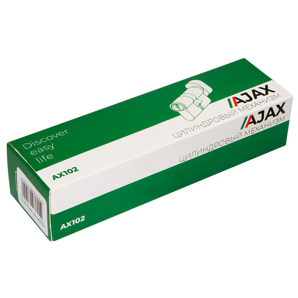 Цилиндровый Ajax (Аякс) механизм (AX102/70) AX1002Knob70 (35+10+25) CP хром с вертушкой - Вид 3