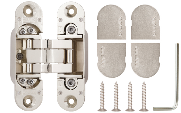 Петля Armadillo (Армадилло) скрытой установки U3D6000 SN (11160UN3D) мат. никель - Вид 4