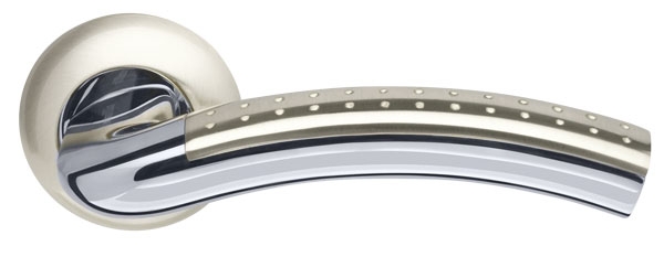 Ручка Armadillo (Армадилло) раздельная R.LD54.Libra26 (Libra LD26) SN/CP-3 матовый никель/хром TECH (кв. 8х140)