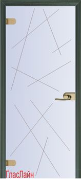 Белая стеклянная дверь Стеклянная дверь GlasLine GL-24