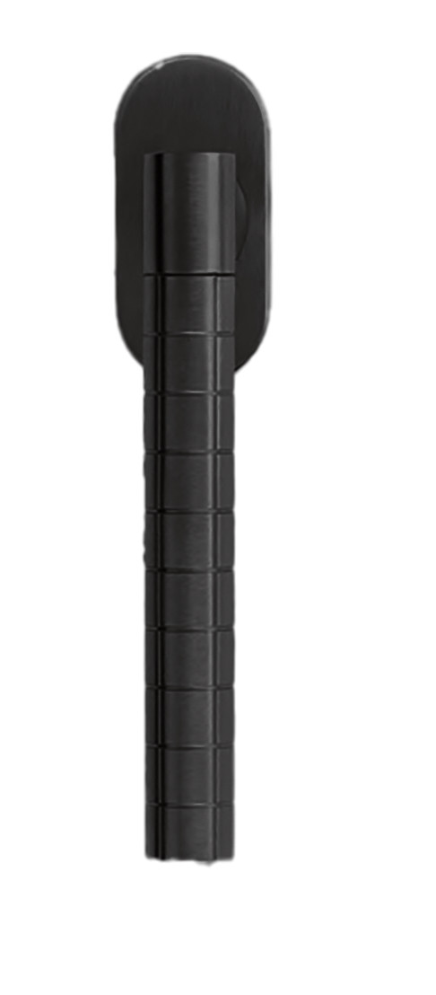 Ручка дверная HIDE VOLUME W1 NERO-ST оконная с 4-х позицион. механизмом цвет черный soft touch
