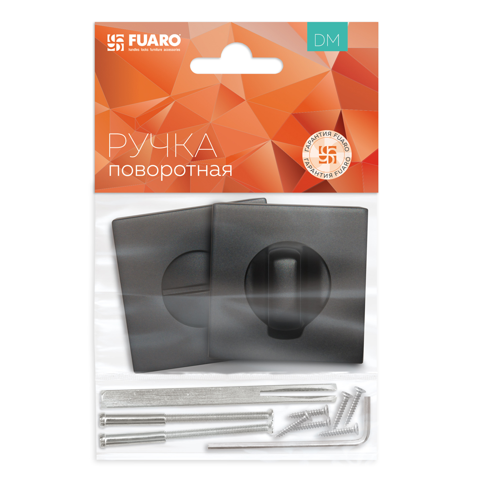 Ручка Fuaro (Фуаро) поворотная BK6.K.DM51 (BK6 DM) BL-24 черный - Вид 2