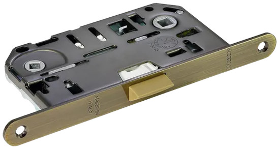 Защелка межкомнатная IP WC MAB бесшумная сантехническая, цвет античная бронза