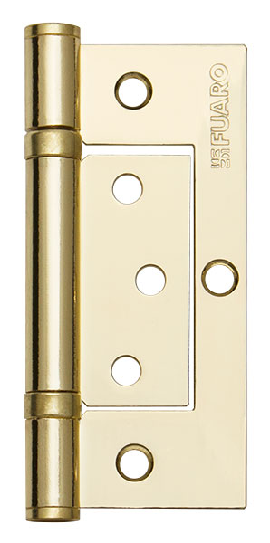 Петля Fuaro (Фуаро) универсальная без врезки IN4300W PB (300-2BB 100x2,5) латунь