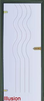 Стеклянная дверь Illusion модель 6