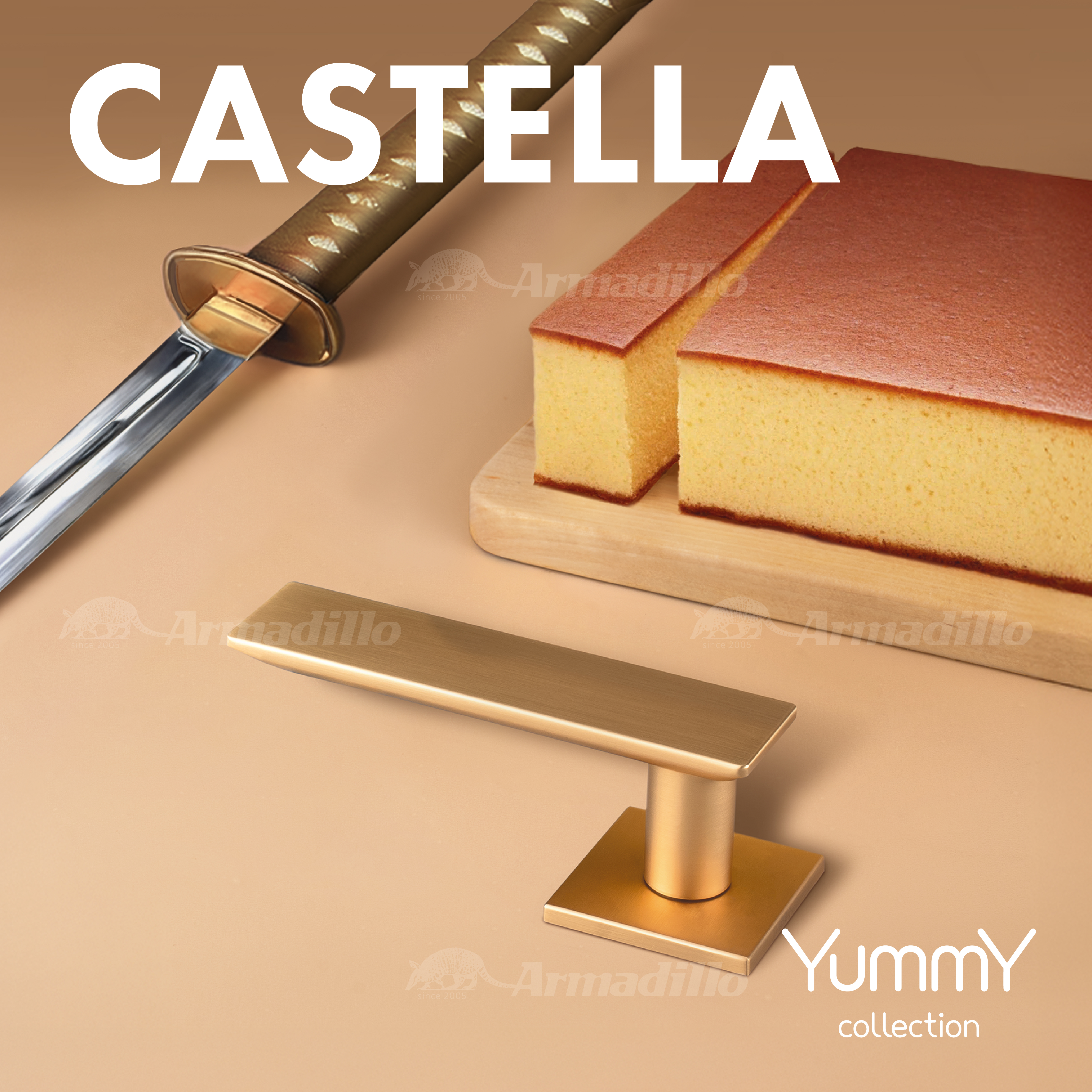 Ручка Armadillo (Армадилло) раздельная K.YM.CASTELLA AC-9 медь - Вид 4