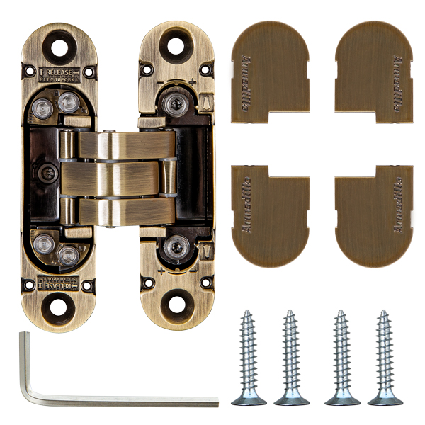 Петля Armadillo (Армадилло) скрытой установки U3D4000 AB (9540UN3D) бронза - Вид 4