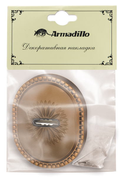 Накладка Armadillo (Армадилло) на сувальдный замок ESC.S-auto.CL/OV (PS-DEC CL) BB-17 коричневая бронза - Вид 3