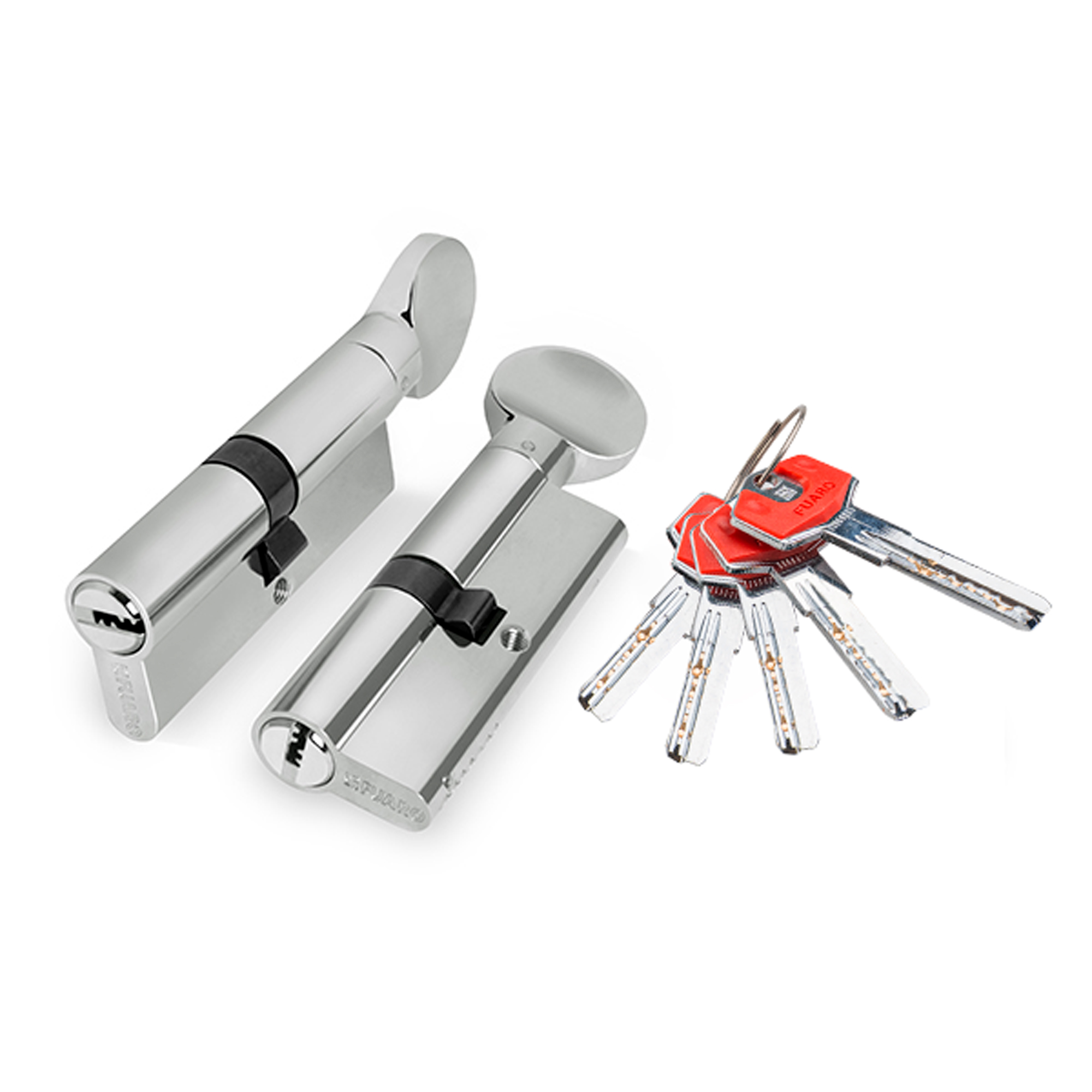Цилиндровый Fuaro (Фуаро) механизм (D-PRO502/100) D-PRO5002Knob100(45+10+45) CP хром 5Key