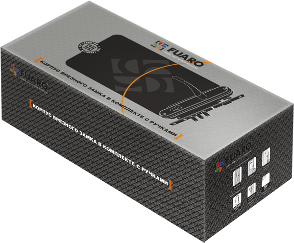 Замок цилиндровый Fuaro (Фуаро) с в комплекте с ручкой LOCKSET.1511W/B (SET F1511W/B) AB бронза - Вид 3